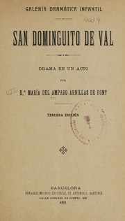 Front cover of San Dominguito de Val by Maria del Amparo Arnillas de Font