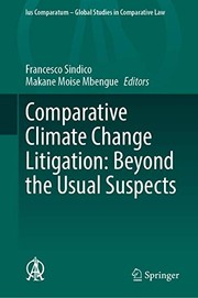 Cover of Comparative Climate Change Litigation by Francesco Sindico