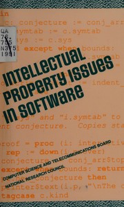 Front cover of Intellectual property issues in software by National Research Council (U.S.). Steering Committee for Intellectual Property Issues in Software.