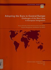 Front cover of Adopting the euro in central Europe by Susan Schadler