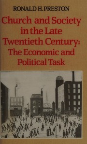 Front cover of Church and Society in the Late Twentieth Century by Ronald H. Preston