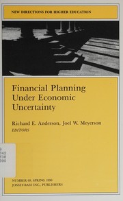Front cover of Financial planning under economic uncertainty by Richard E. Anderson