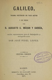 Cover of Galileo by Augusto E. Madan y García