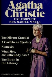 Front cover of Five Miss Marple mysteries by Agatha Christie
