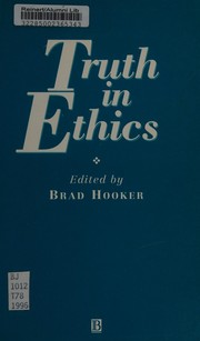 Cover of Truth in Ethics by Brad Hooker