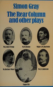 Cover of The rear column, and other plays by Simon Gray