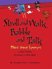 Front cover of Stroll and walk, babble and talk by Brian P. Cleary