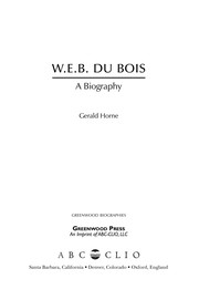 Cover of W.E.B. Du Bois by Gerald Horne