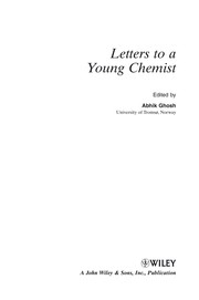 Front cover of Letters to a young chemist by Abhik Ghosh
