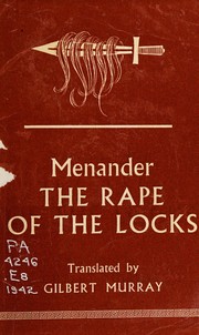 Cover of The Rape of the Locks by Menander of Athens