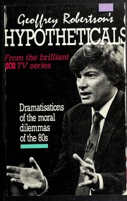 Cover of Geoffrey Robertson's hypotheticals by Geoffrey Robertson