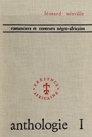 Front cover of Anthologie de la litte rature ne gro-africaine by Le onard Sainville