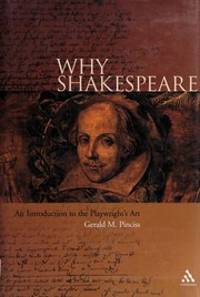 Cover of Why Shakespeare by G. M. Pinciss