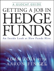 Front cover of Getting a job in hedge funds by Adam Zoia