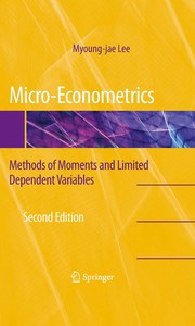 Cover of Micro-Econometrics by Myoung-jae Lee