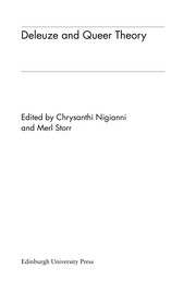 Front cover of Deleuze and queer theory by Chrysanthi Nigianni