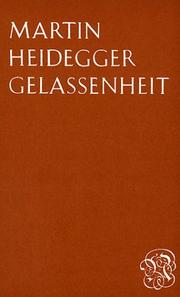 Cover of Gelassenheit by Martin Heidegger