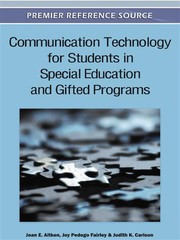 Front cover of Communication technology for students in special education and gifted programs by Joan E. Aitken