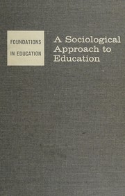 Cover of A sociological approach to education by Lloyd Allen Cook