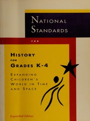 Front cover of National standards for history for grades K-4 by National Center for History in the Schools (U.S.)