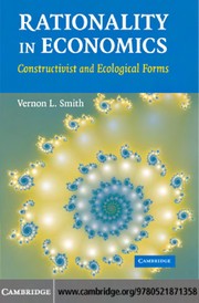 Cover of Rationality in economics by Vernon L. Smith