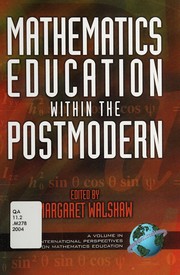 Front cover of Mathematics education within the postmodern by Margaret Walshaw