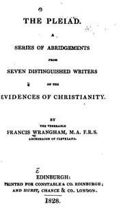 Front cover of The Pleiad by Francis Wrangham