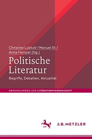 Cover of Politische Literatur by Christine Lubkoll