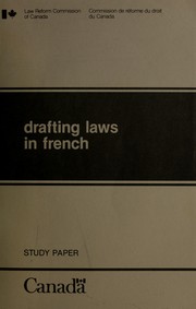 Front cover of La rédaction française des lois by Marie Lajoie