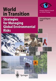 Front cover of World in transition by German Advisory Council on Global Change