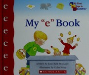 Cover of My "e" book by Jane Belk Moncure