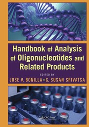 Front cover of Handbook of analysis of oligonucleotides and related products by Jose V. Bonilla