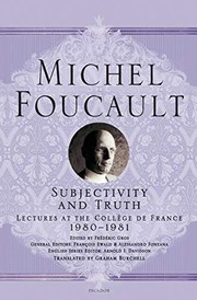 Cover of Subjectivity and Truth by Michel Foucault