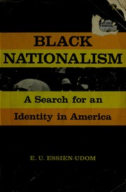 Cover of Black nationalism by Essien Udosen Essien-Udom