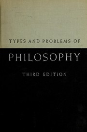 Cover of Types and problems of philosophy by Hunter Mead