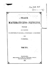 Front cover of Prace matematyczno-fizyczne by S. Dickstein