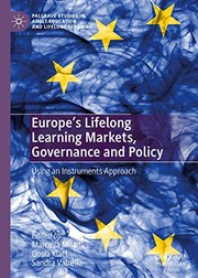 Front cover of Europe's Lifelong Learning Markets, Governance and Policy by Marcella Milana
