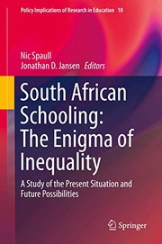Front cover of South African Schooling : The Enigma of Inequality by Nic Spaull