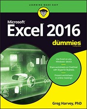Front cover of Excel 2016 for Dummies Book + Online Videos Bundle by Greg Harvey