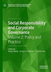 Cover of Social Responsibility and Corporate Governance : Volume 2 by Matjaž Mulej