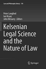 Cover of Kelsenian Legal Science and the Nature of Law by Peter Langford