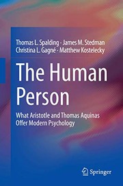 Cover of The Human Person by Thomas L. Spalding
