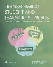 Cover of Transforming Student and Learning Supports by Howard Adelman