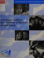 Front cover of America's Children by Federal Interagency Forum On Child and F