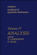 Front cover of Analysis, Volume 4, Handbook of Applicable Mathematics by W. Ledermann