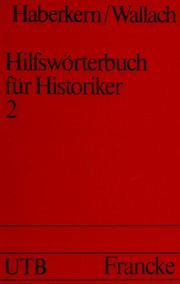 Front cover of Hilfswörterbuch für Historiker by Eugen Haberkern
