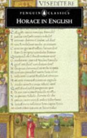 Cover of Horace in English by Horace