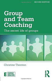 Front cover of Group and Team Coaching by Christine Thornton