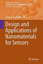 Front cover of Design and Applications of Nanomaterials for Sensors by Jorge M. Seminario