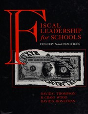Front cover of Fiscal leadership for schools by David C. Thompson